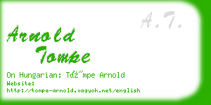 arnold tompe business card